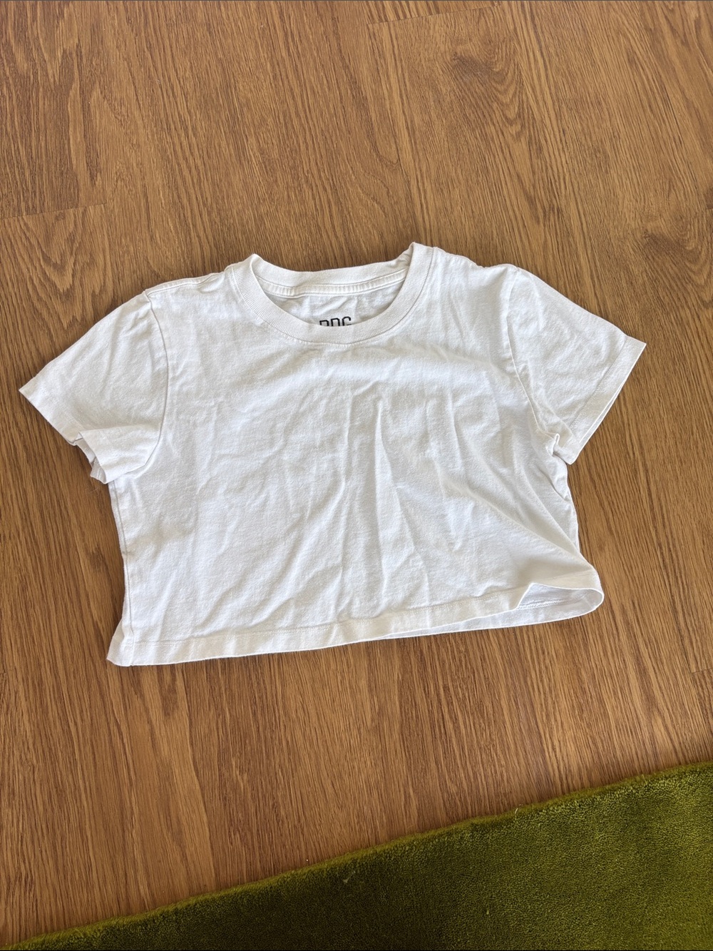 BDG Basic White Crop Tee Shirt